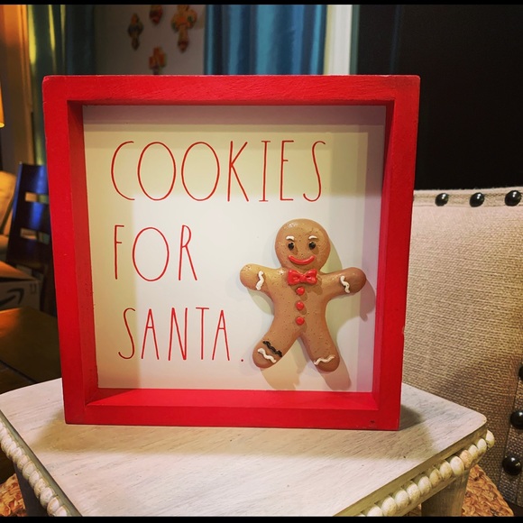 Rae Dunn Christmas “Cookies For Santa “ Sign - Picture 6 of 6